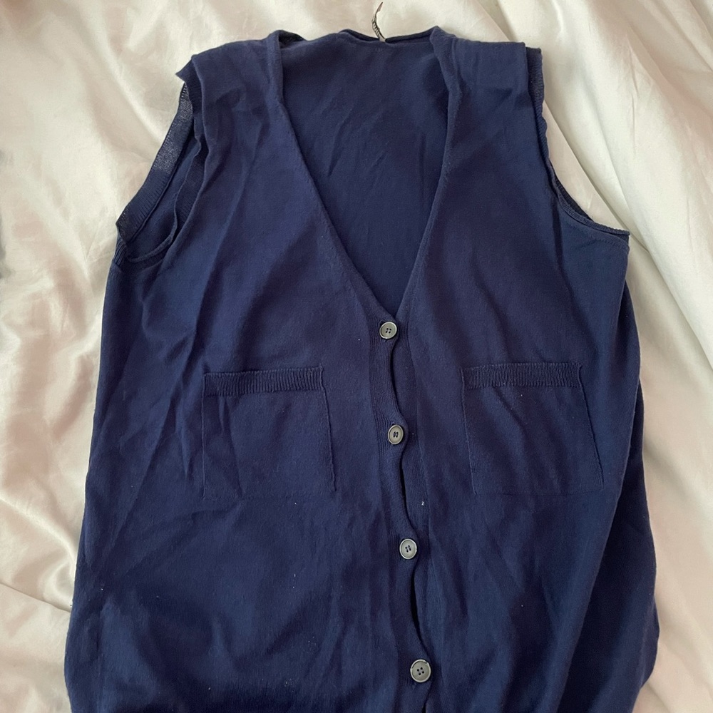 MIU MIU VINTAGE BLUE VEST TOP